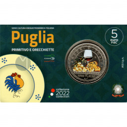 5 euro - Primitivo e Orecchiette - Puglia - Italia - 2022 - FDC