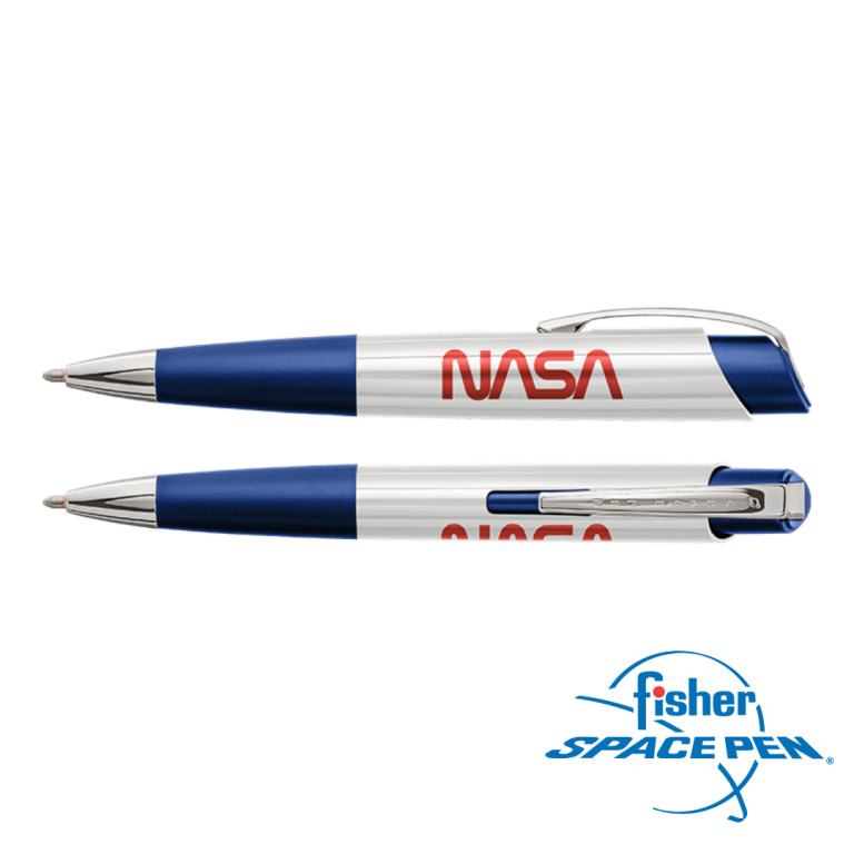 Fisher Space Pen - ECL/WBL-NASAW White & Blue Eclipse Space Pen