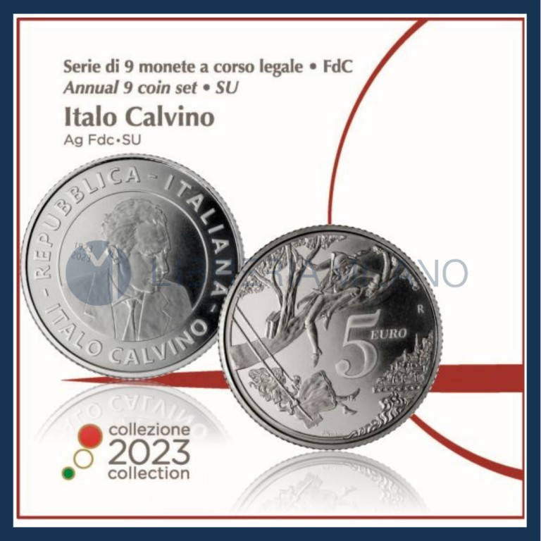 Serie Divisionale Fdc - 9 pz (100eismo Anniversario della Nascita di Italo  Calvino) - Italia - 2023