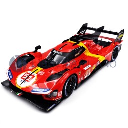 Ferrari 499P|N.51|J. Calado/A. Pierguidi/A. Giovinazzi|Winner 24H of Le Mans 2023 - 1/18 Scale - Bburago