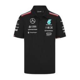 Mercedes AMG Petronas F1 Team 2024 Team's Polo - Black