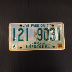 New Hampshire License Plate - Live Free or Die