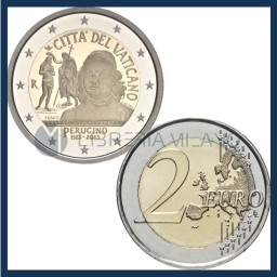 2 Euro Proof - V Centenary of the Death of Perugino - Vatican - 2023