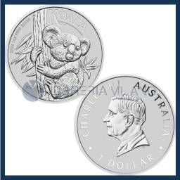 1 Dollaro Argento Fdc (1 oz) - Koala - Carlo III - Australia - 2024