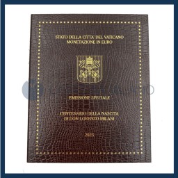 Divisional Series BU + 5 Euro - Centenary of the Birth of Don Lorenzo Milani - Vatican - 2023