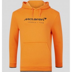 McLaren Core Essential Hoody Full Team Logo 2024 - Papaya