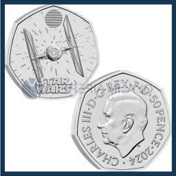 50 Pence CuNi BU - Tie Fighter - Star Wars - United Kingdom - 2024