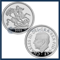 First Proof Silver Sovereign - Saint George and the Dragon - King Charles III - United Kingdom - 2025